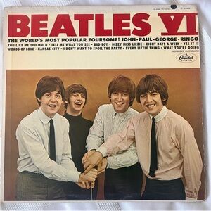 The Beatles VI Vinyl Record - Red and White Cover